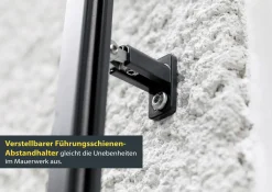 Schellenberg Raffstore Express, anthrazit 130 x 220 cm, Blende 30 cm