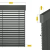 Schellenberg Raffstore Express, anthrazit 140 x 260 cm, Blende 30 cm