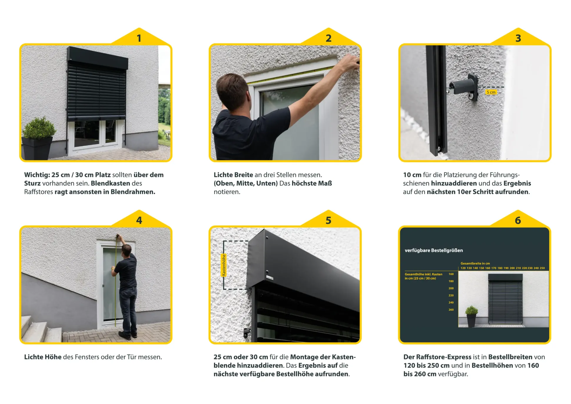 Schellenberg Raffstore Express, anthrazit 180 x 200 cm, Blende 30 cm