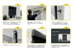 Schellenberg Raffstore Express, anthrazit 180 x 220 cm, Blende 30 cm