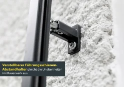 Schellenberg Raffstore Express, anthrazit 130 x 160 cm, Blende 25 cm
