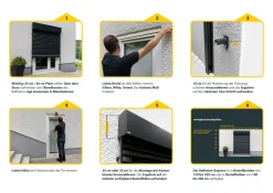 Schellenberg Raffstore Express, anthrazit 190 x 200 cm, Blende 30 cm
