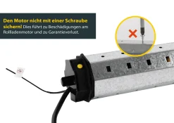 Schellenberg Rolladenwelle Maxi, 6 x 100 cm Achtkantige Stahlrohrwelle