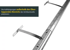Schellenberg Rolladenwellen-Verlängerung Mini, 100 cm