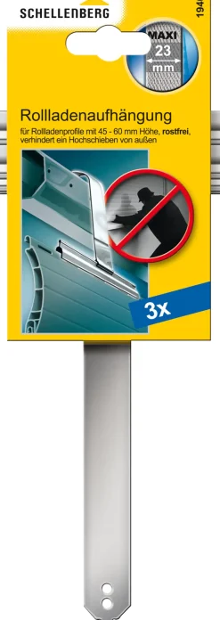 Schellenberg Rollladenaufhängung für System Maxi silber