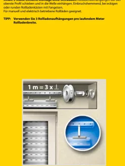 Schellenberg Rollladenaufhängung für System Maxi silber