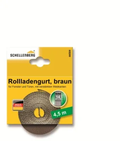 Schellenberg Rollladengurt braun Breite 14 mm - Länge 4,5 m