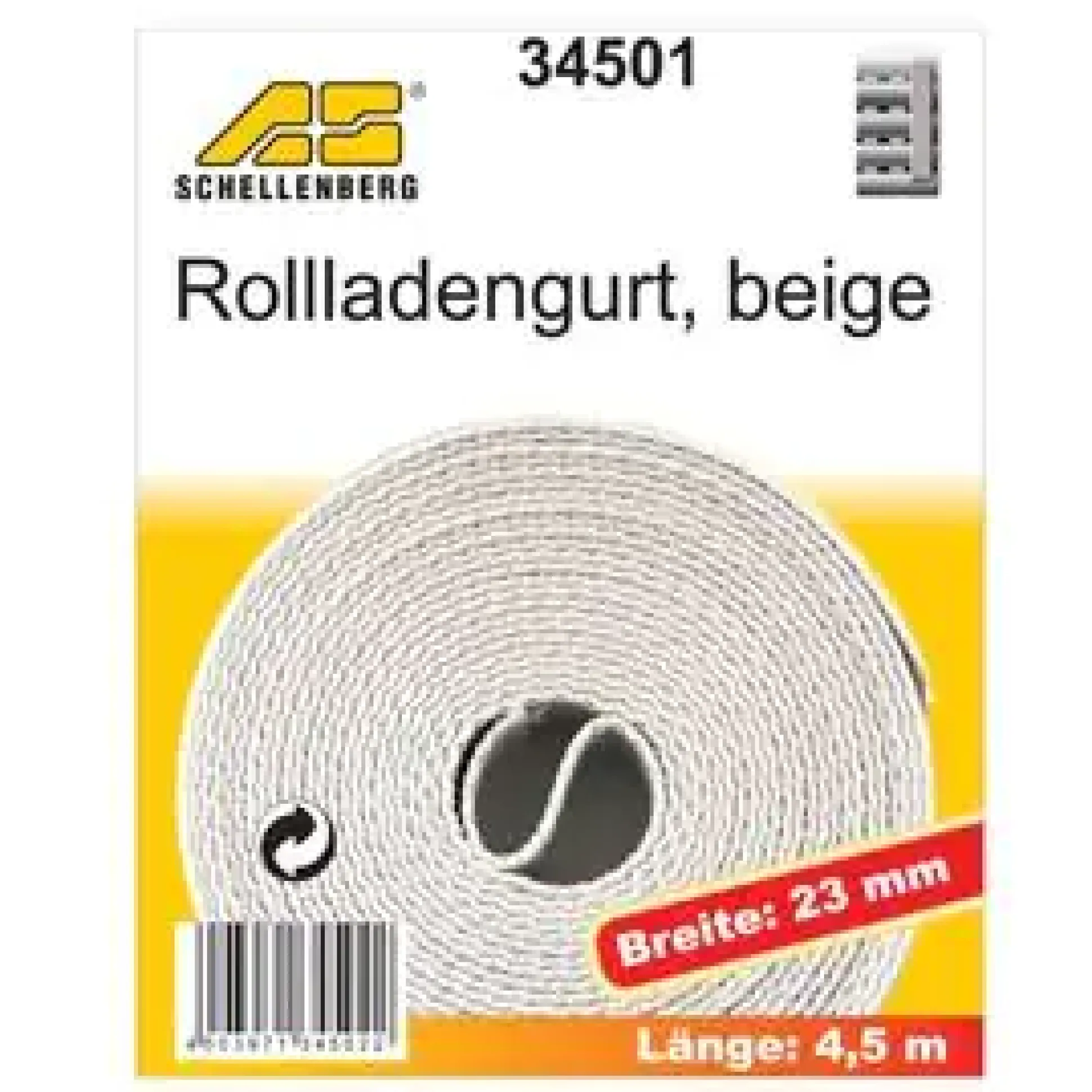 Schellenberg Rollladengurt beige Breite 23 mm - Länge 4,5 m
