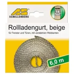 Schellenberg Rollladengurt beige Breite 14 mm - Länge 6 m