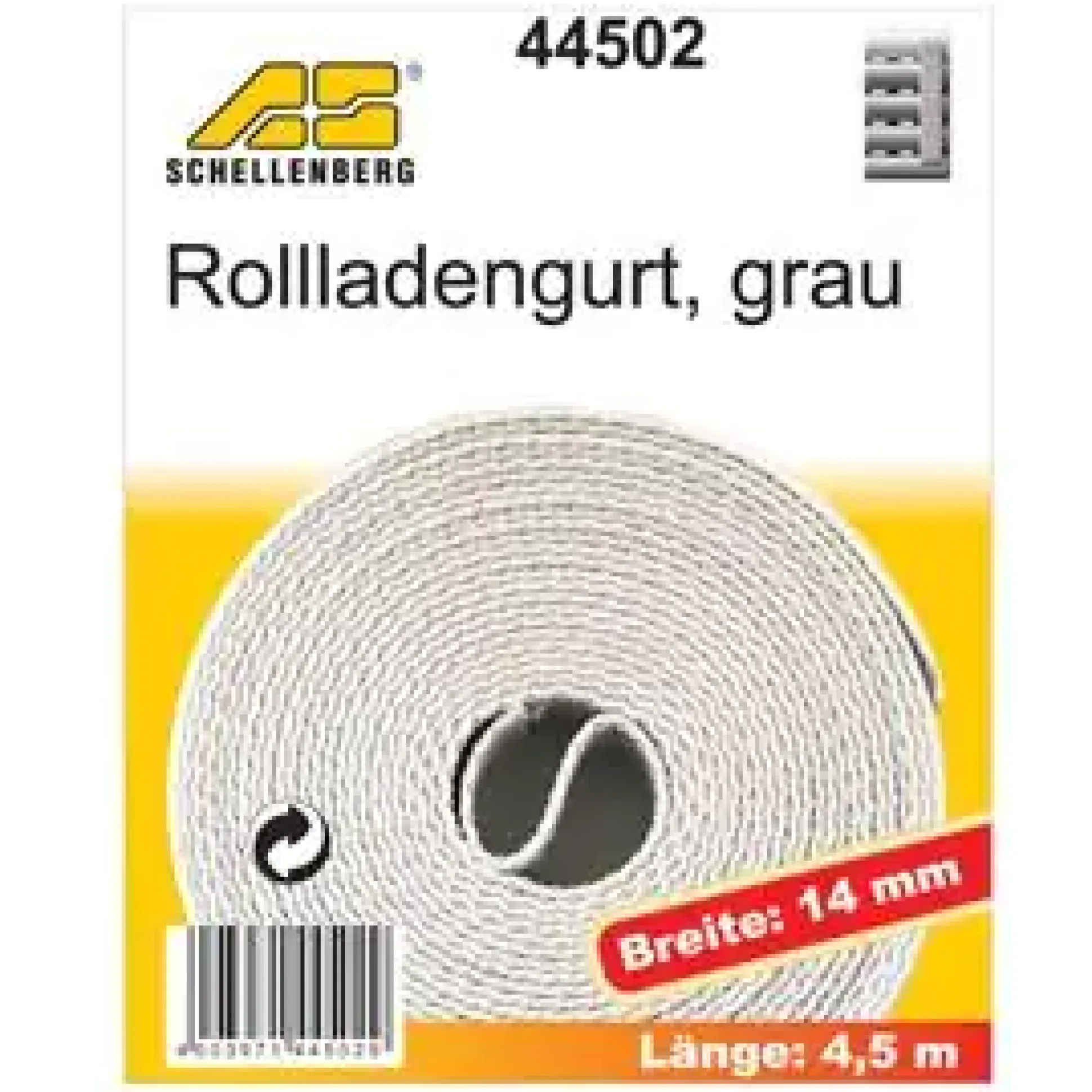 Schellenberg Rollladengurt grau Breite 14 mm - Länge 4,5 m