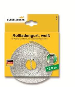 Schellenberg Rollladengurt weiß Breite 14 mm - Länge 12 m