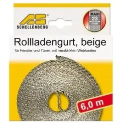 Schellenberg Rollladengurt beige Breite 23 mm - Länge 6 m