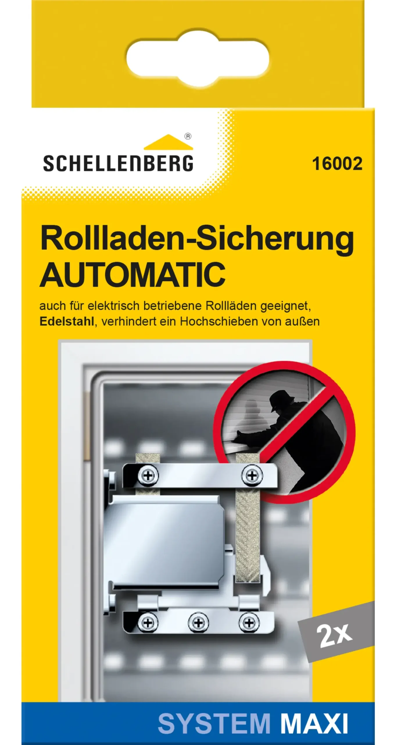 Schellenberg Rollladen-Hochschiebesicherung silber
