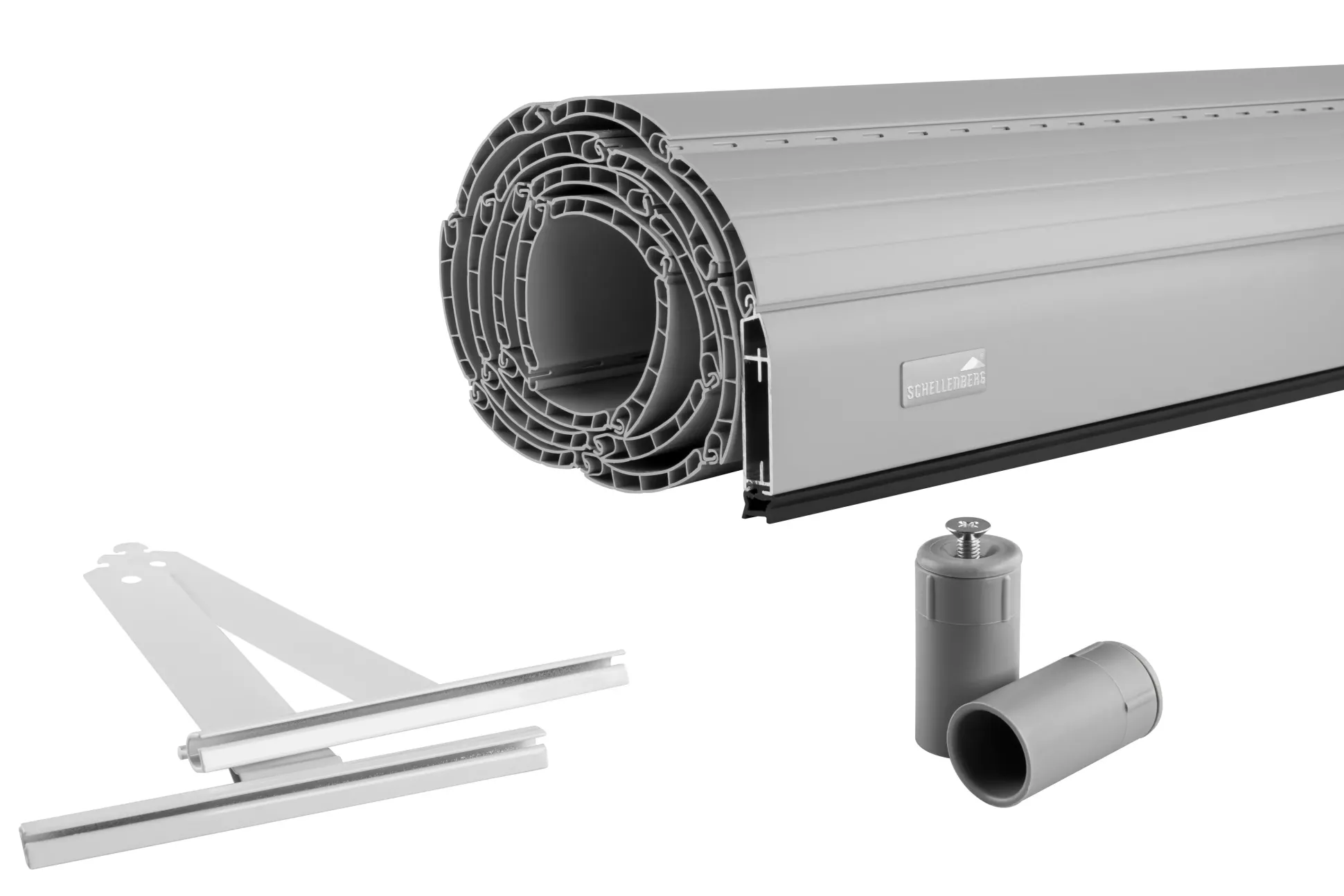 Schellenberg Rollladenpanzer Komplett-Set Maxi 100 x 120 cm grau
