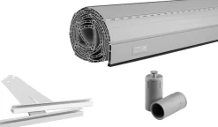 Schellenberg Rollladenpanzer komplett Set für System Mini 100 x 120 cm grau