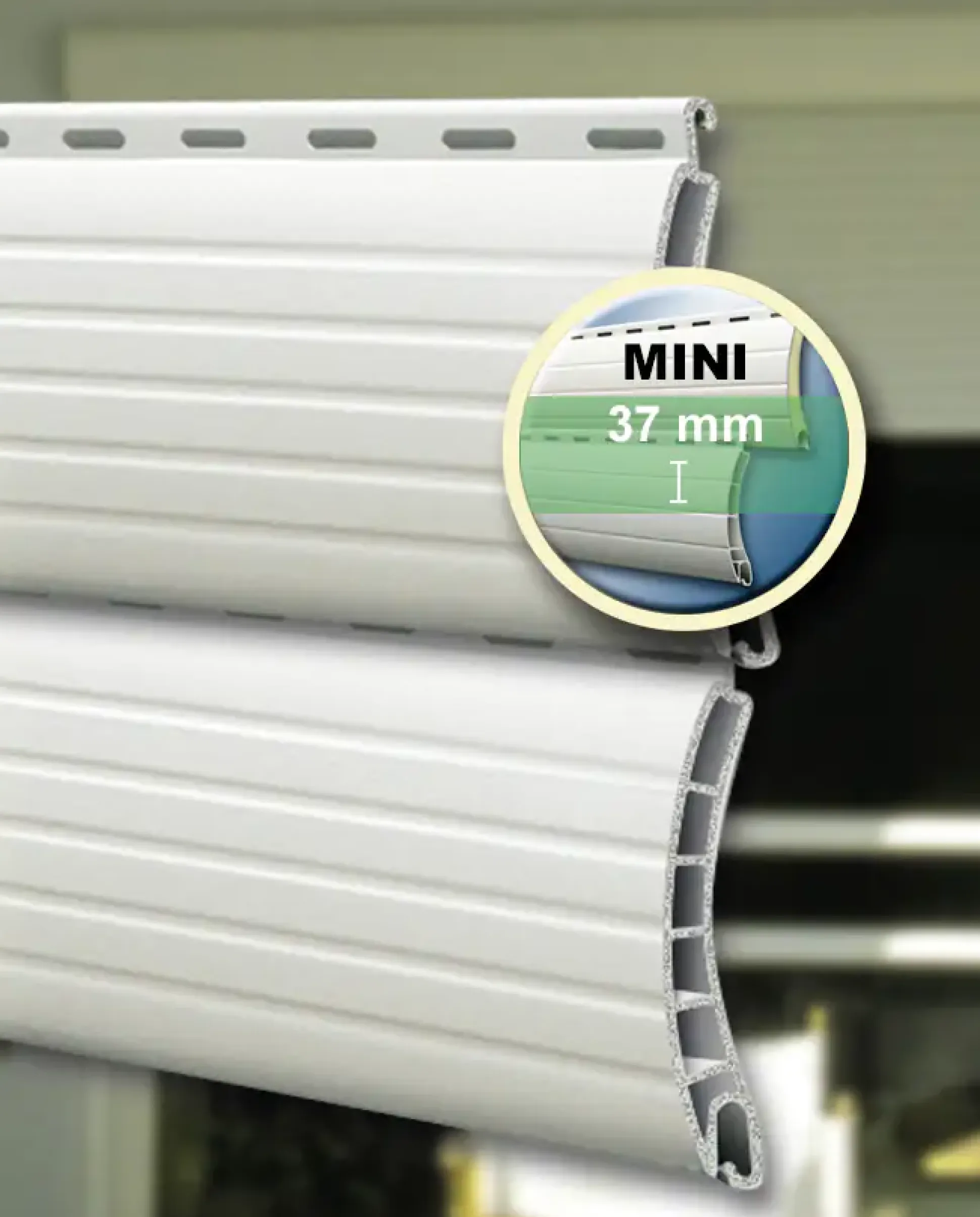 Schellenberg Rollladenprofil Mini 180 cm weiß