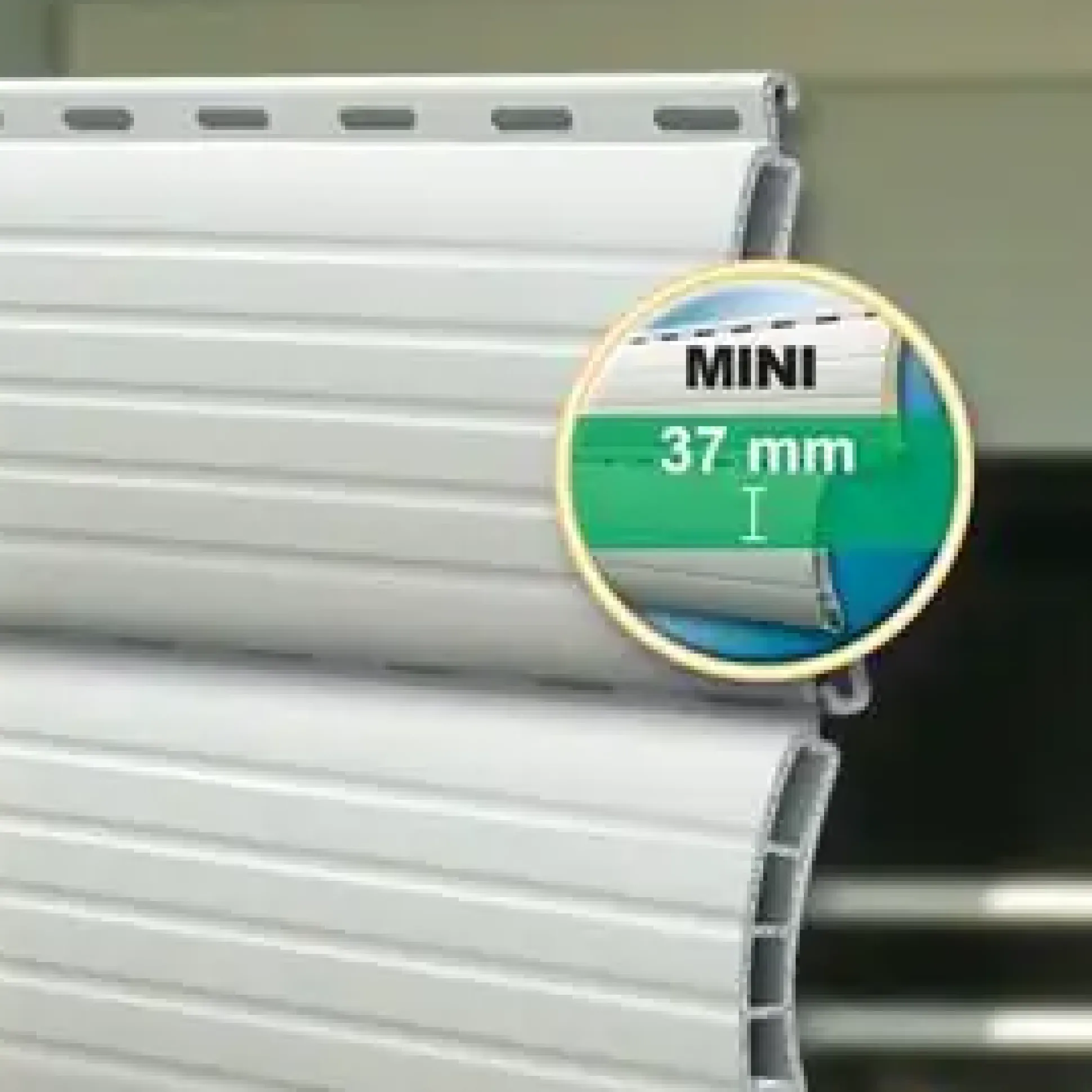 Schellenberg Rollladenprofil für System Mini Länge 180 cm, Breite 3,7 cm