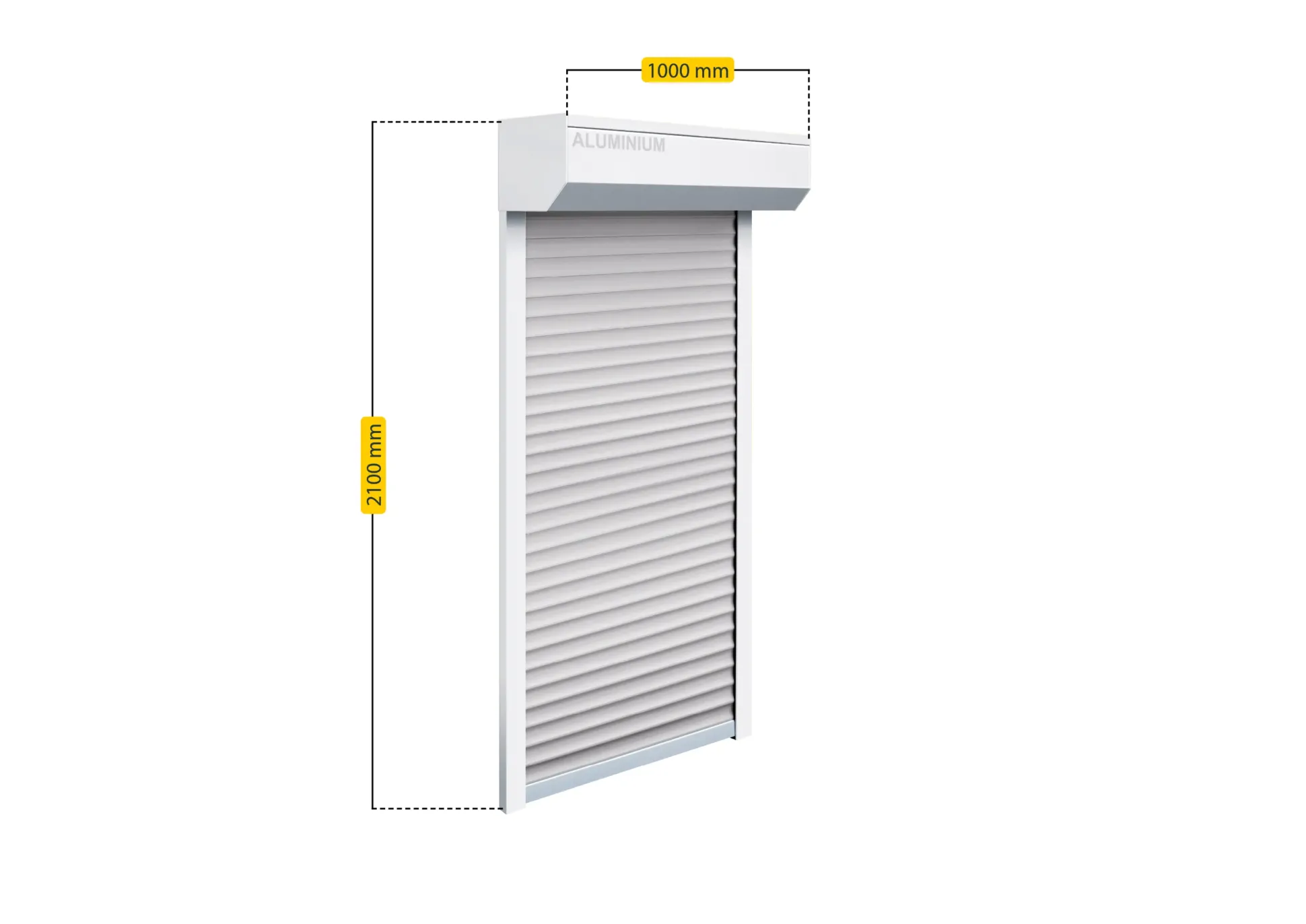 Schellenberg SB-Vorbau-Rollladen 100 x 210 cm 45° Kasten weiß