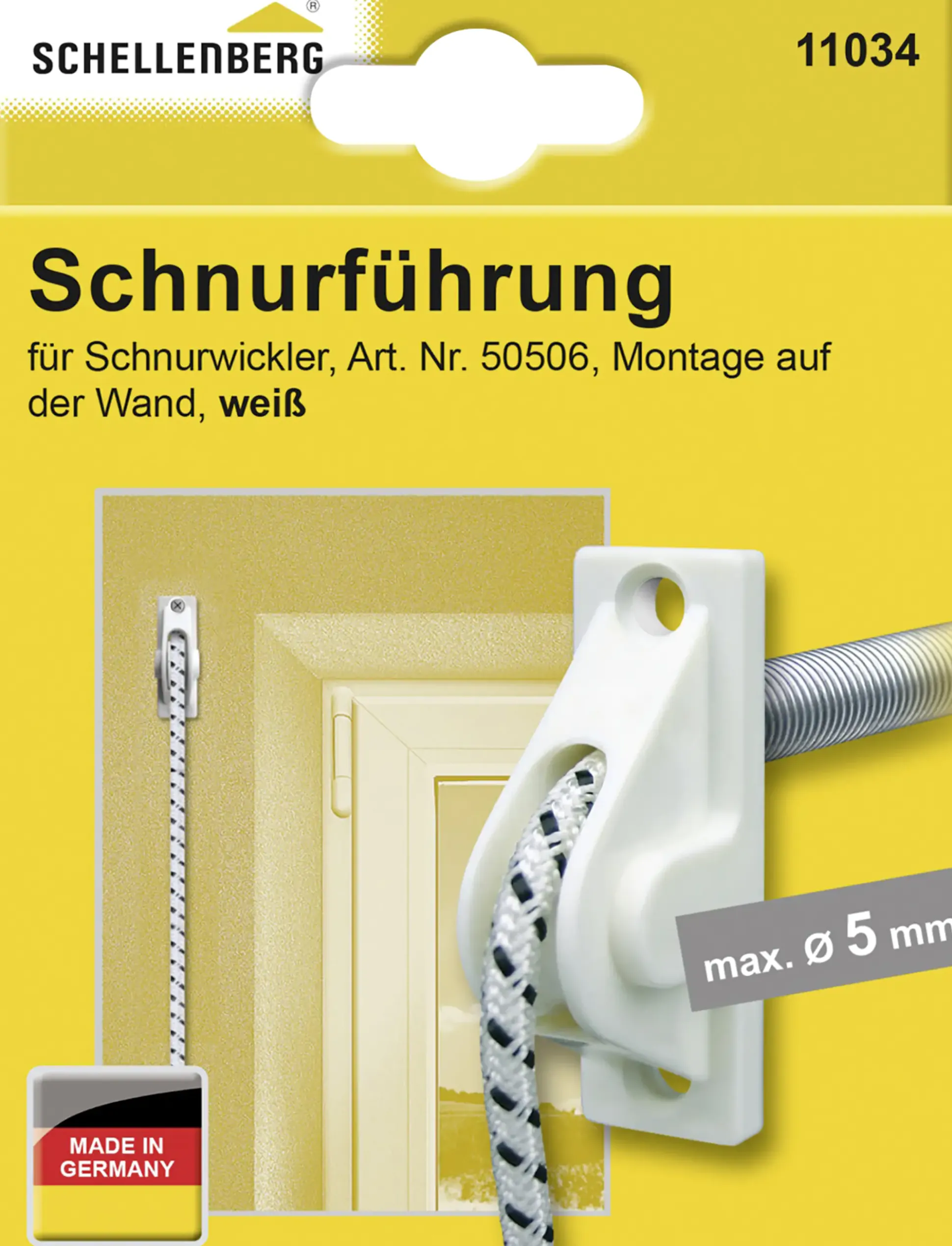 Schellenberg Schnurführung weiß, für Rollladen-Schnüre