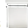 Schellenberg Vorbaurollladen-Set, 105 x 120 cm, 45°-Rollladenkasten, weiß/grau