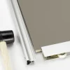 Schiebetür-Baupaket Rapid taupe/weiß Miniperl
