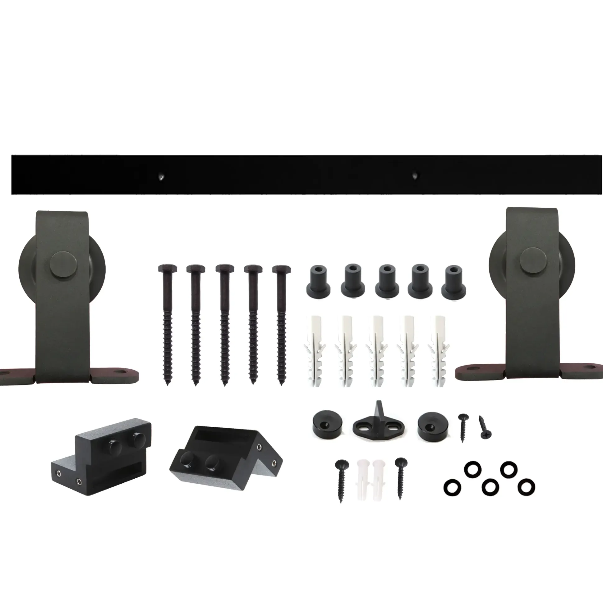 Schiebetürsystem 200 cm Basic Top, schwarz