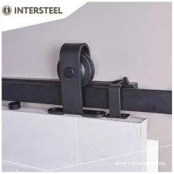 Schiebetürsystem 200 cm Basic Top, schwarz