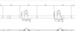 Schiebetürsystem 200 cm Basic Top, schwarz