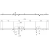 Schiebetürsystem 200 cm Basic, Edelstahl gebürstet