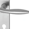 Südmetall Türgriff-Garnitur Langschild Alison PZ Edelstahl satiniert silber 235 x 40 mm