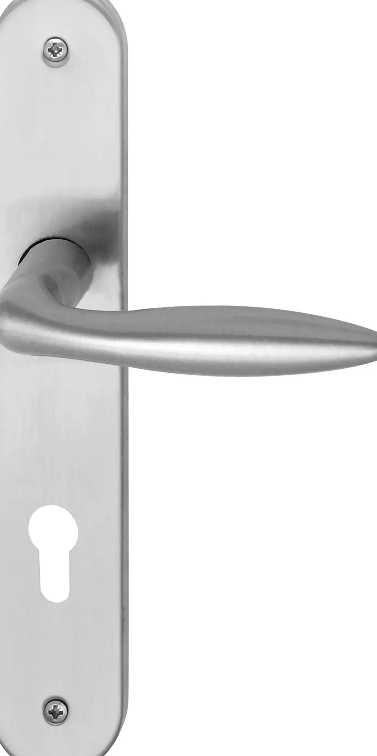 Südmetall Türgriff-Garnitur Langschild Alison PZ Edelstahl satiniert silber 235 x 40 mm
