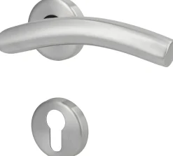 Südmetall Türgriff-Garnitur Rosette Mauritius PZ Edelstahl satiniert silber Ø 50 mm