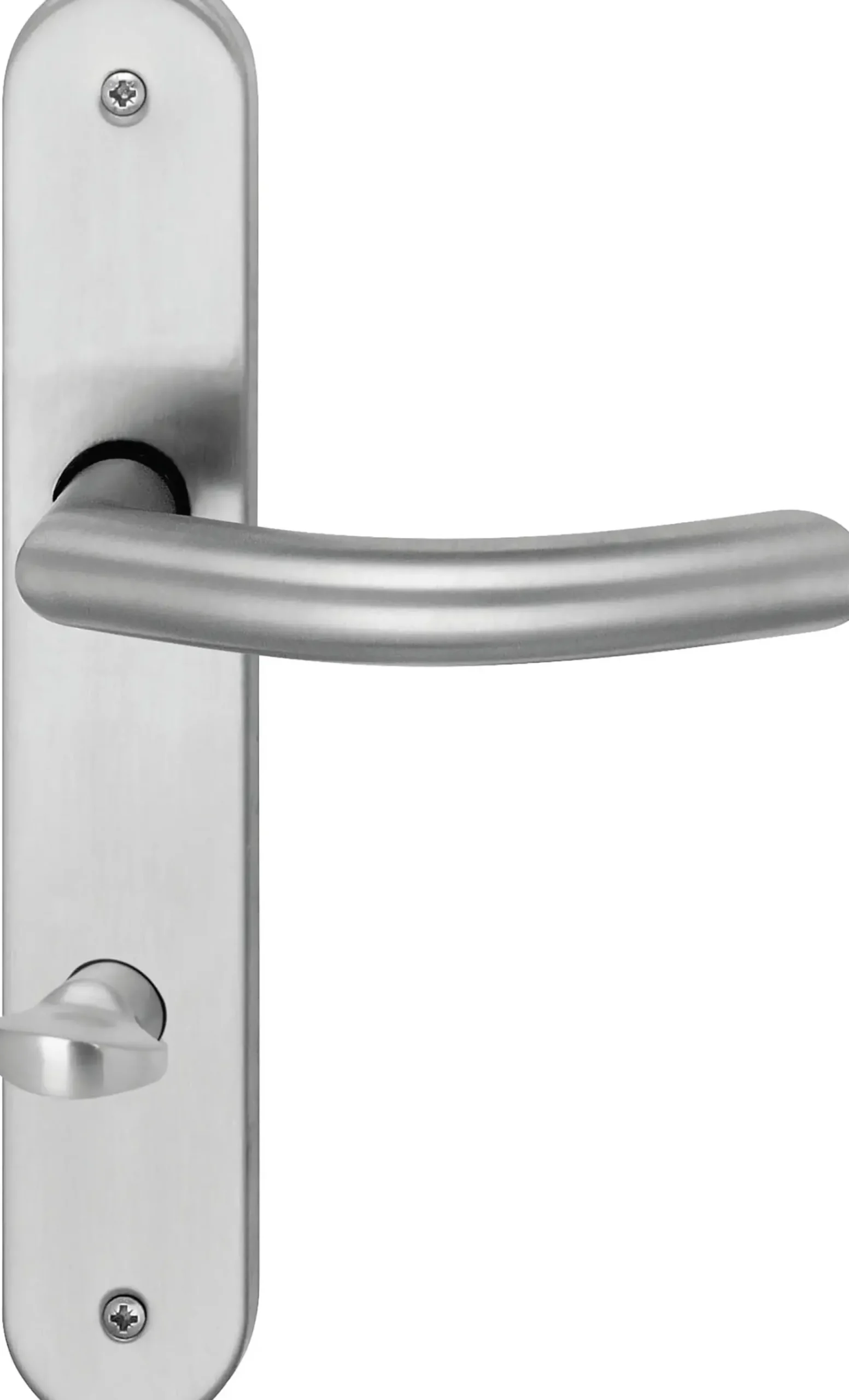 Südmetall WC-Türgriff-Garnitur Langschild Jillian Edelstahl satiniert silber 235 x 40 mm