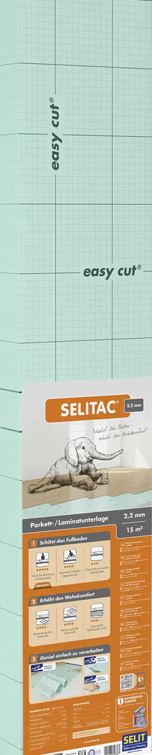 Selitac Dämmplatte Faltplatte 2,2 mm stark
