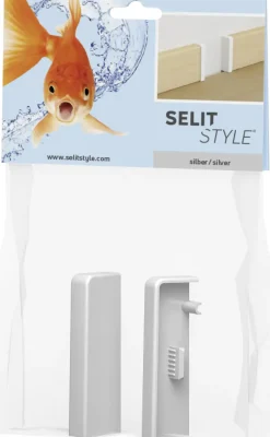SELITSTYLE Endkappen silber Höhe 50 mm 2 Stück