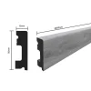 SELITSTYLE Sockelleiste FBL50 Eiche Classic 2000 x 50 x 15 mm wasserfest