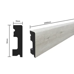 SELITSTYLE Sockelleiste FBL50 Eiche Country 2000 x 50 x 15 mm wasserfest