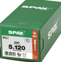 Spax Universalschrauben 5 x 120 mm T20 Teilgewinde - 200 Stk.