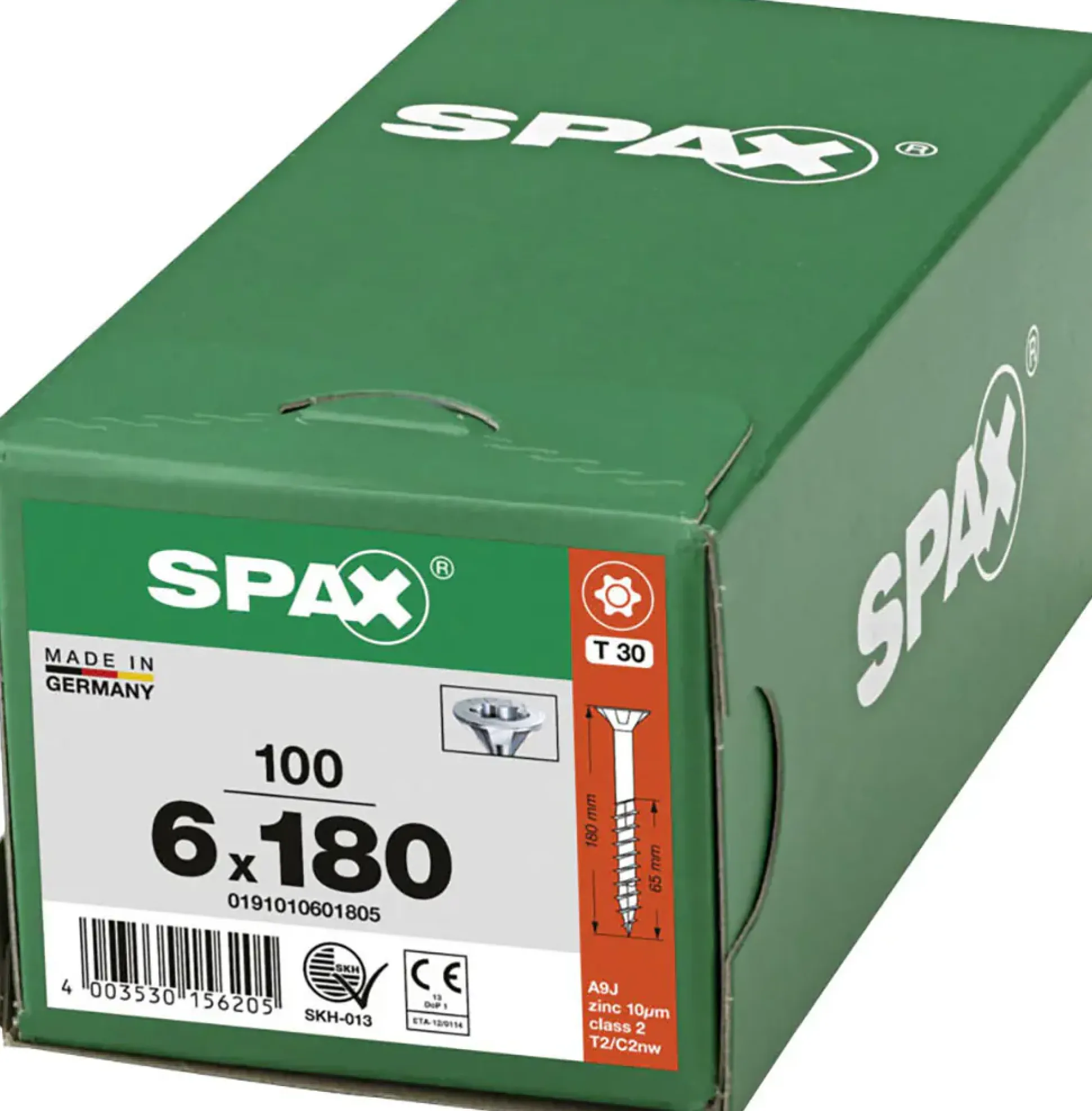 Spax Universalschrauben 6 x 180 mm T30 Teilgewinde - 100 Stk.