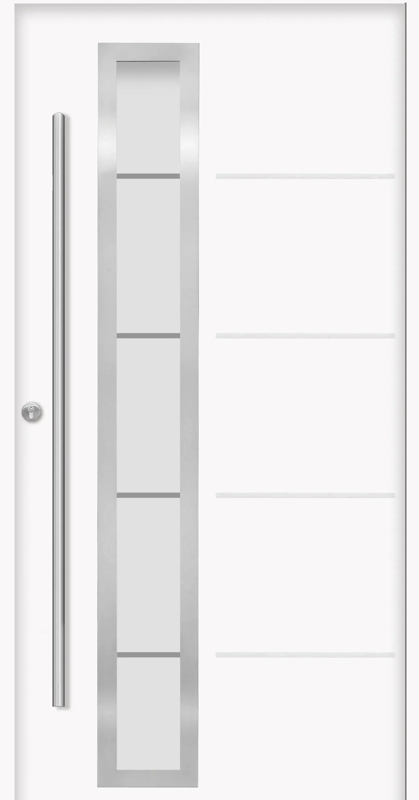 Splendoor Haustür Passivedoor Premium B06 Weiß DIN Links 100 x 210 cm