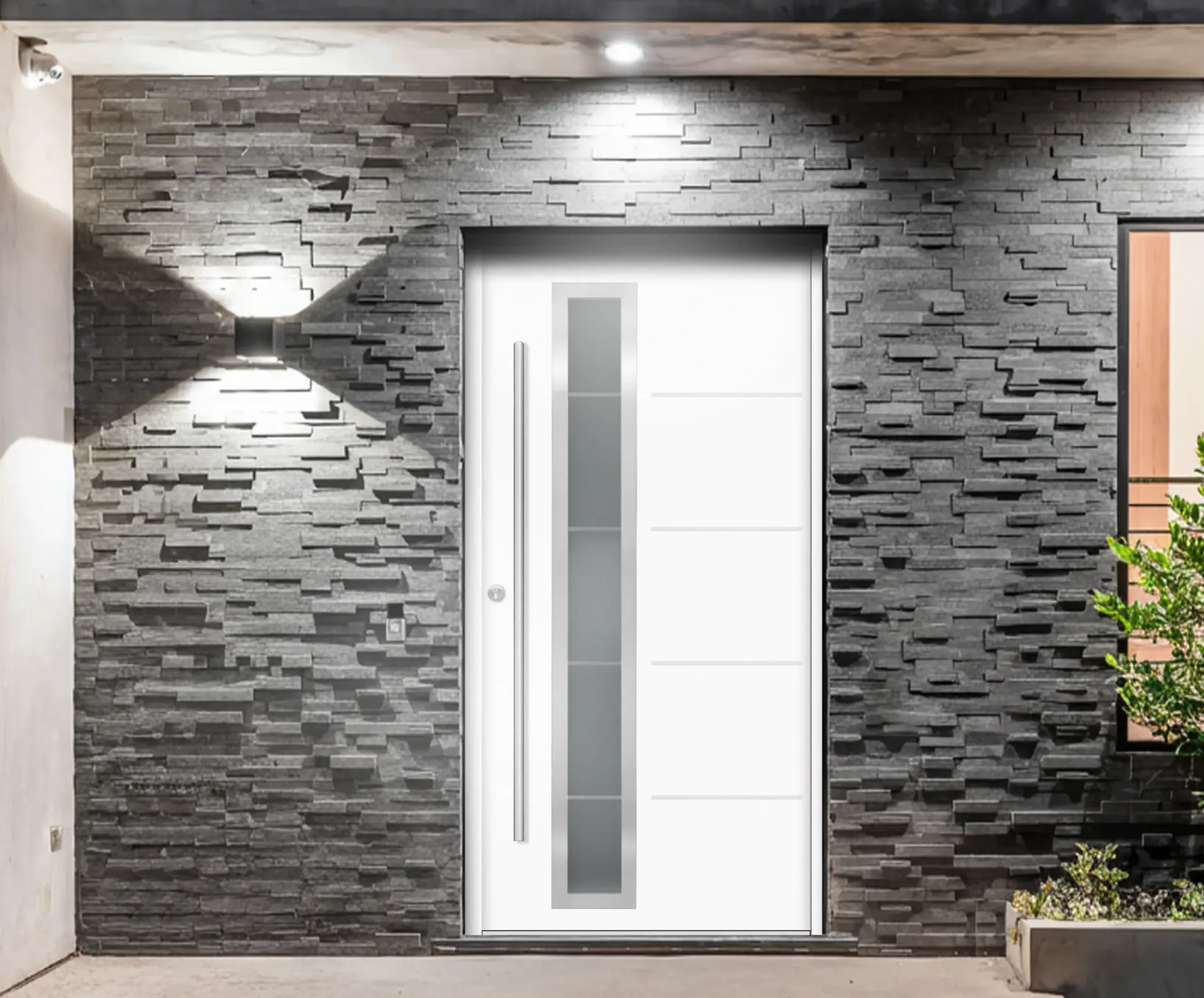 Splendoor Haustür Passivedoor Premium B06 Weiß DIN Links 100 x 210 cm