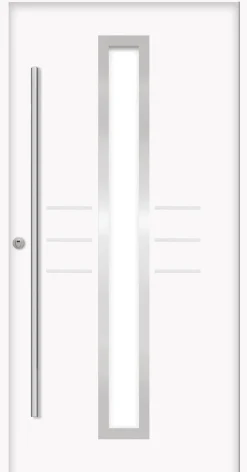 Splendoor Haustür Passivedoor Premium B07 RC2 Weiß DIN Links 100 x 210 cm