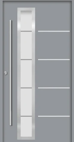 Splendoor Haustür Passivedoor Premium B06 Grau DIN Links 100 x 210 cm