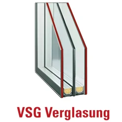 Splendoor Haustür Passivedoor Premium B03 RC2 Anthrazit DIN Links 110 x 210 cm
