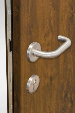 Splendoor Haustür Passivedoor Premium B07 Nussbaum DIN Links 110 x 210 cm
