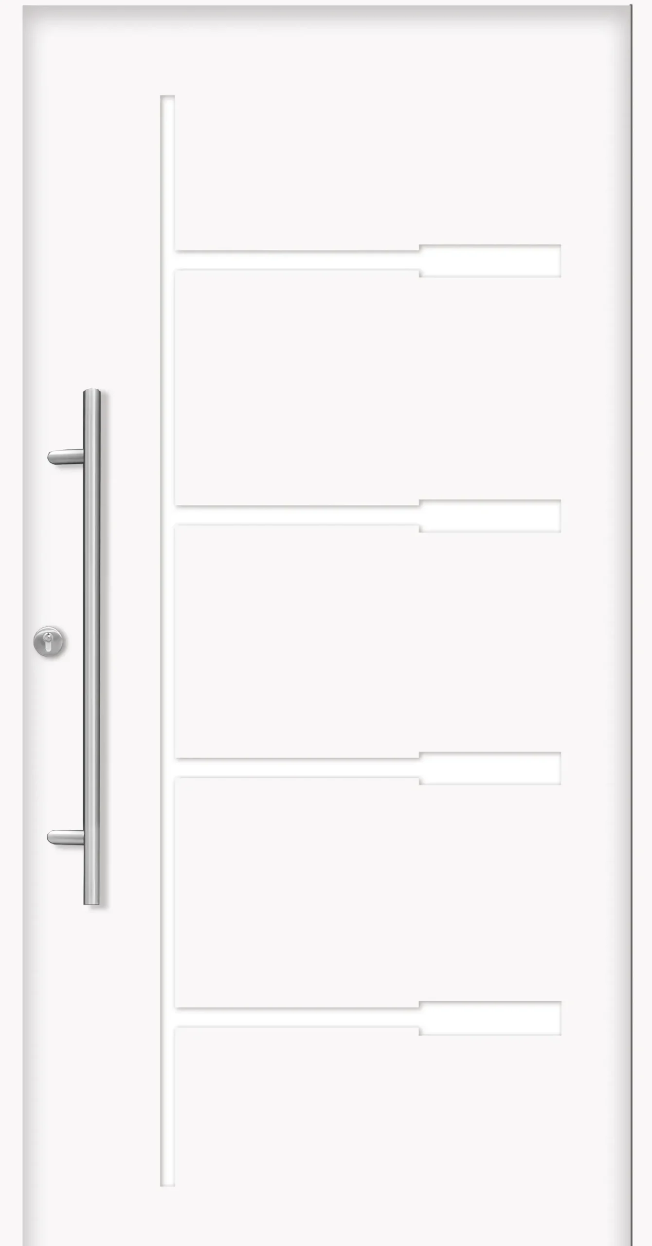 Splendoor Haustür Passivedoor Premium H1 Weiß DIN Links 100 x 210 cm