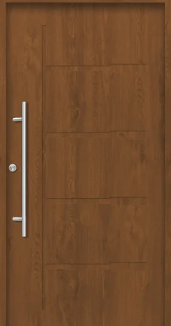 Splendoor Haustür Passivedoor Premium H1 Golden Oak DIN Links 110 x 210 cm