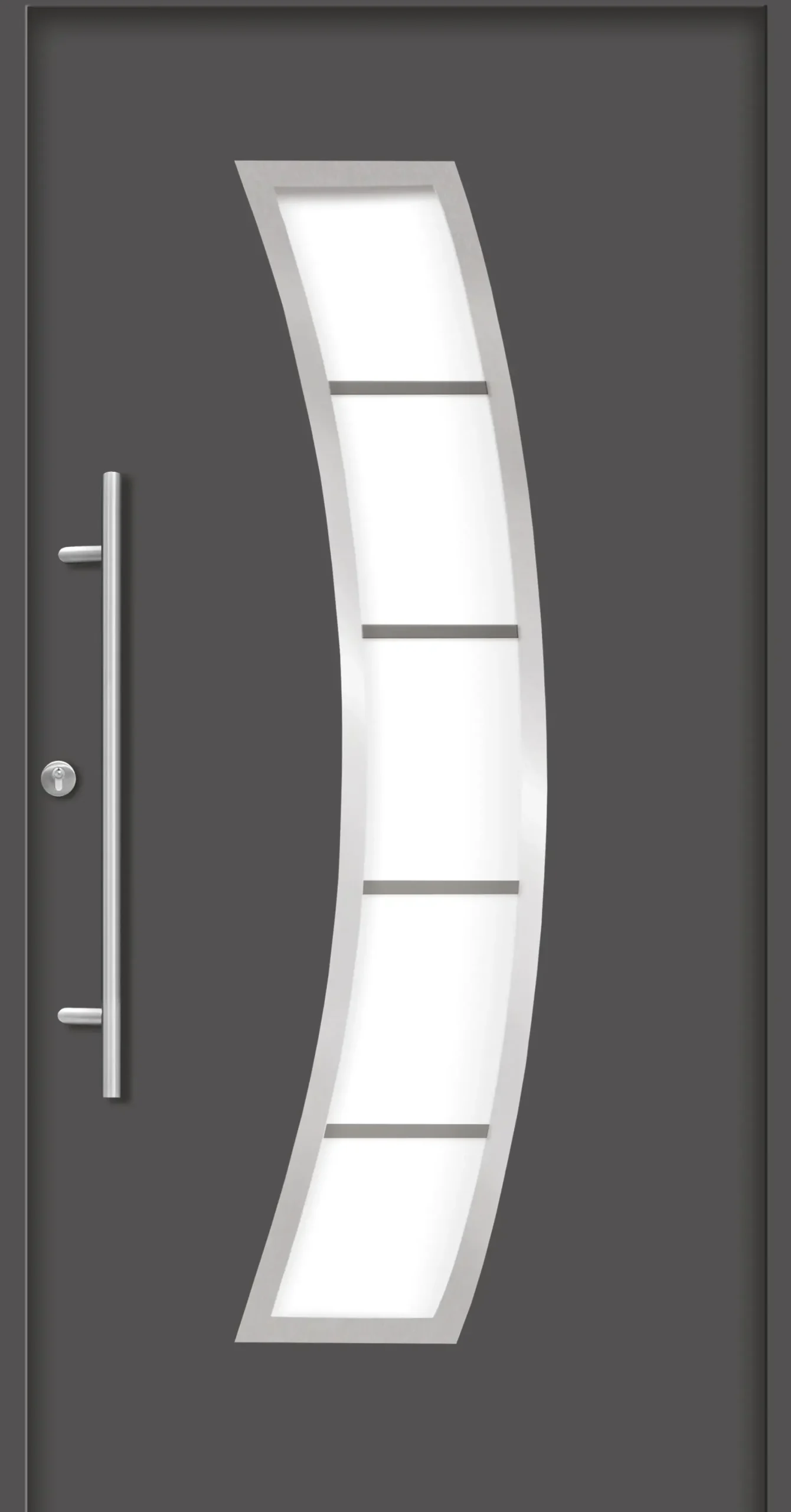 Splendoor Haustür Passivedoor Premium P14 Anthrazit DIN Links 110 x 210 cm