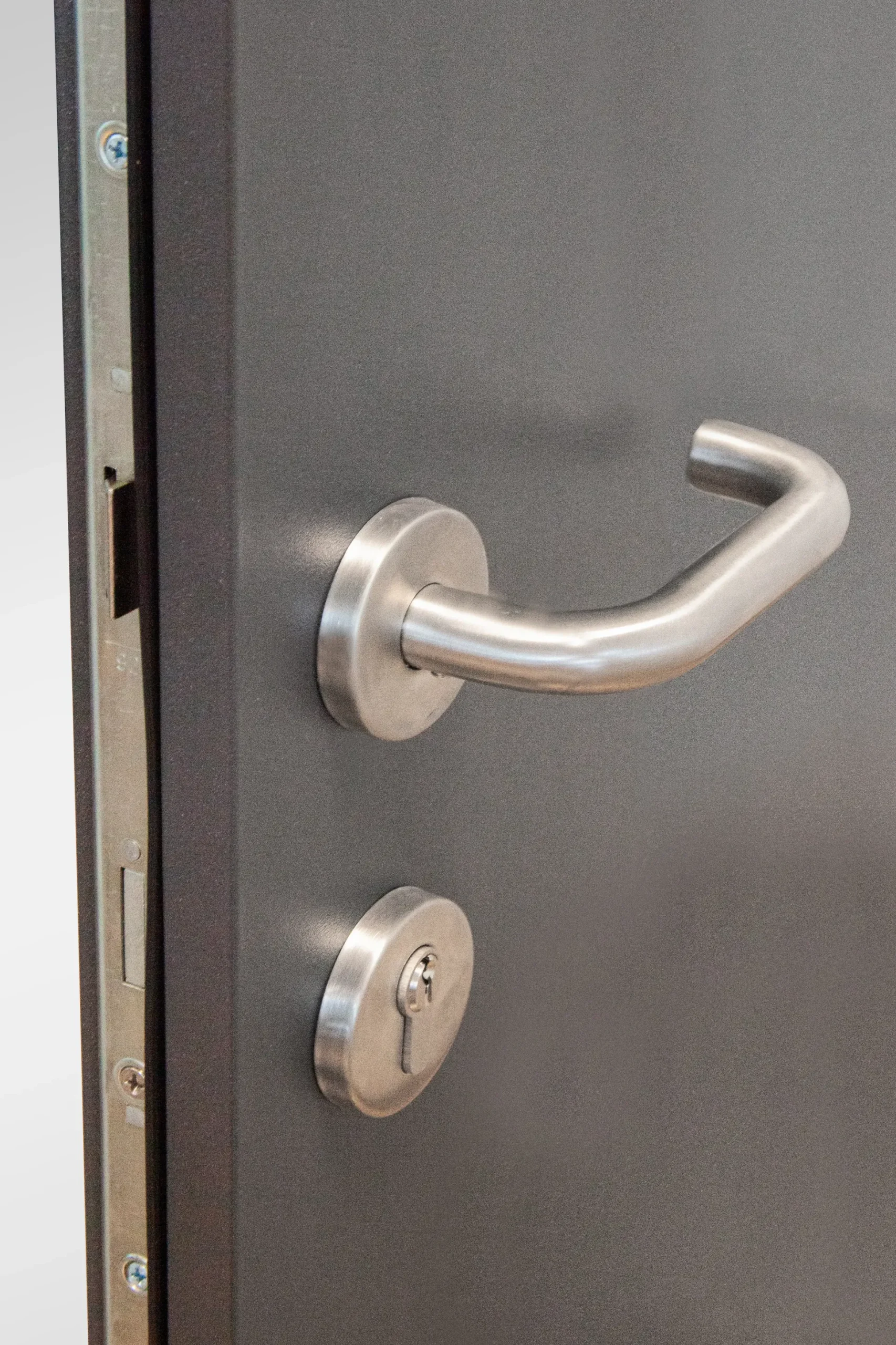 Splendoor Haustür Passivedoor Premium P14 Anthrazit DIN Links 110 x 210 cm