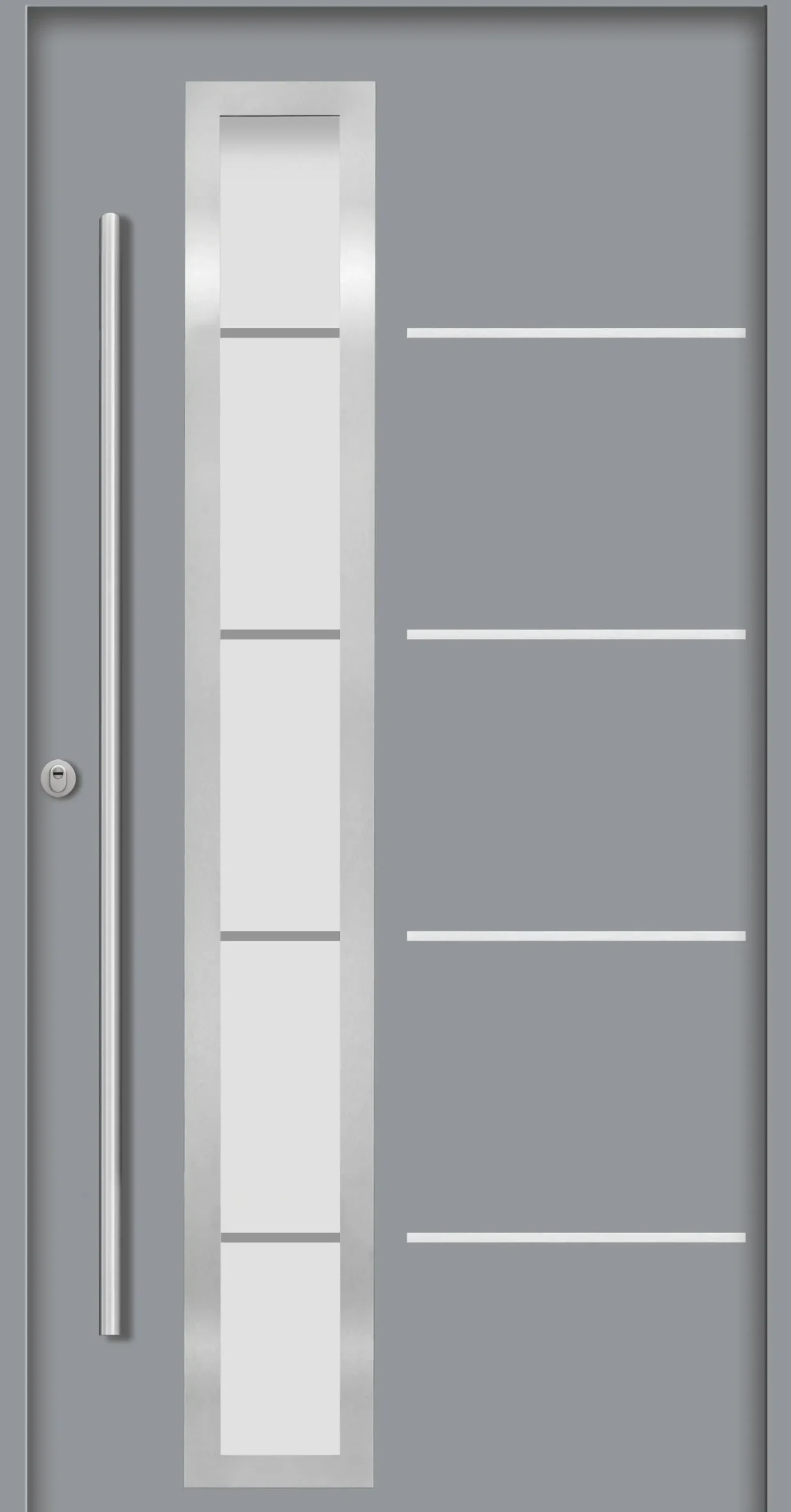Splendoor Haustür Passivedoor Premium B06 RC2 Grau DIN Links 110 x 210 cm